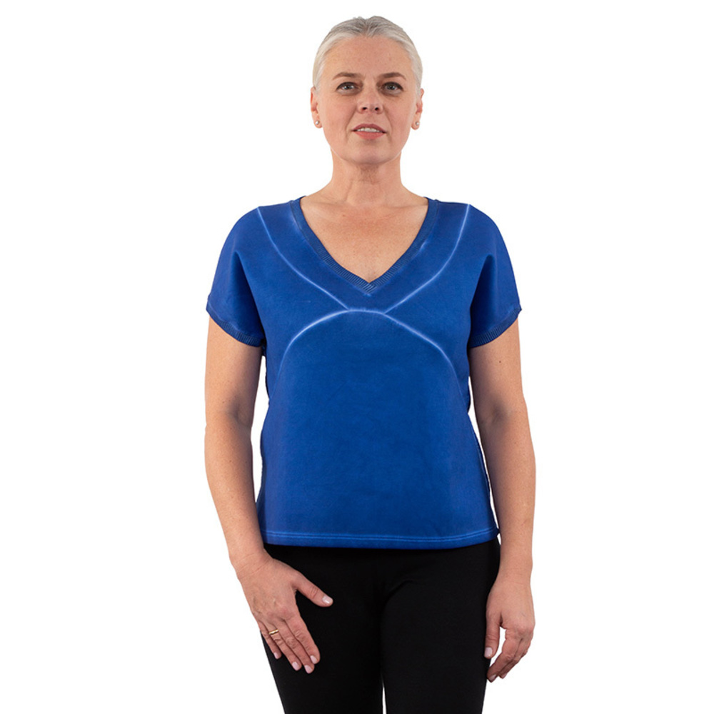 Network Blouse Women size XL Blue